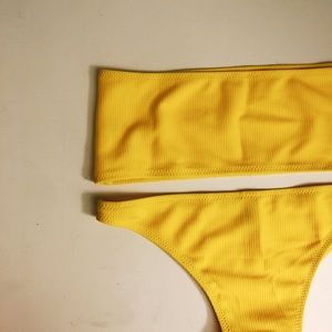 Yellow Bandeau Bikini